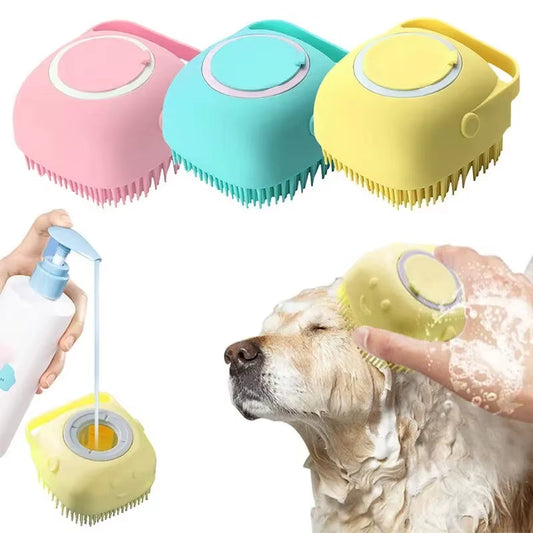 FurEase Spa Brush – 2-in-1 Grooming & Bath Time Bliss for Dogs and Cats